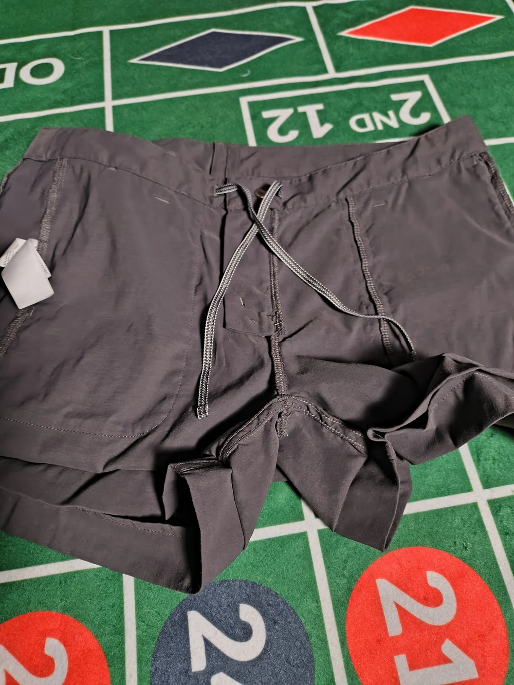 The North Face Hiking Shorts Women's 10 Gray Outdoor Trail Utility Shorts